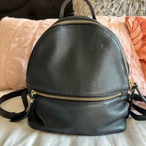 Black backpack style purse